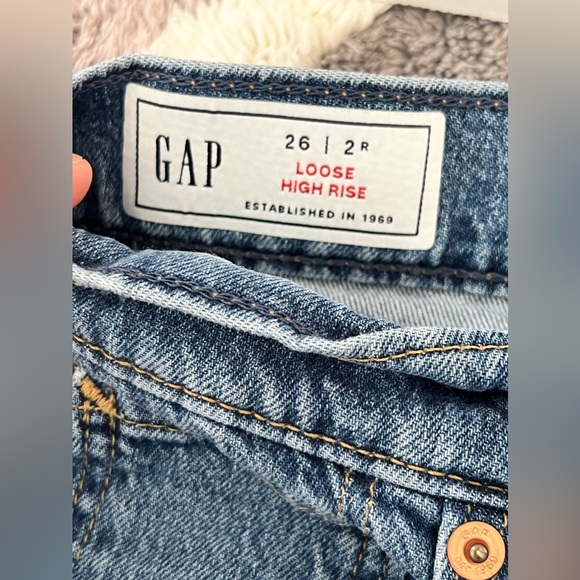Gap Jeans Loose High Rise Size 26 - Picture 6 of 7